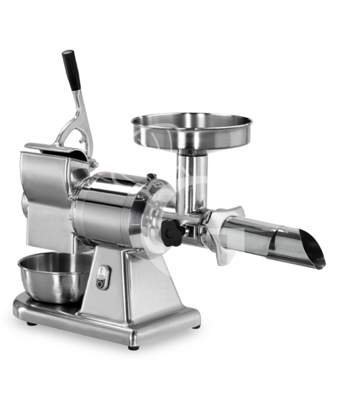 Passapomodoro e Grattugia Monofase gruppo macinazione inox produzione 40 Kg/h L 590 mm x P 290 mm x H 510/600 mm