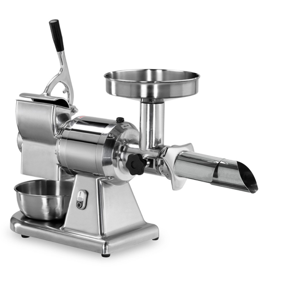 Passapomodoro e Grattugia Monofase gruppo macinazione inox produzione 40 Kg/h L 590 mm x P 290 mm x H 510/600 mm