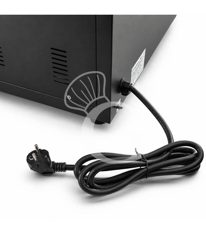 Fornetto Elettrico 2 pizze 400 mm 2 camere controllo meccanico potenza 2,4 Kw porta vetro