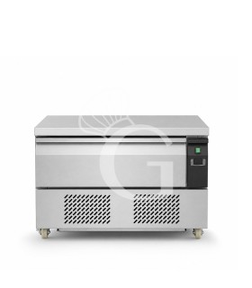 Cassettiera refrigerata con ruote, 2xGN1/1 e conversione di temperatura da negativa a positiva