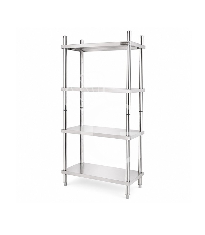 Scaffale Acciaio Inox 4 ripiani L 1000 x P 500 x H 2000 mm