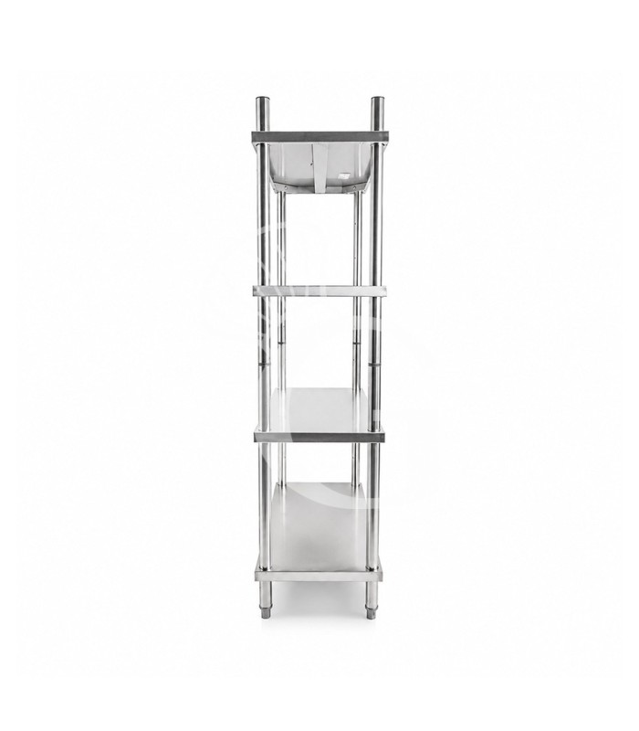 Scaffale Acciaio Inox 4 ripiani L 1000 x P 500 x H 2000 mm