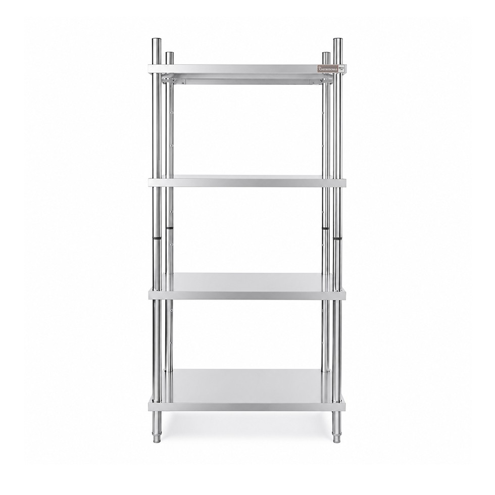 Scaffale Acciaio Inox 4 ripiani L 1200 x P 400 x H 2000 mm