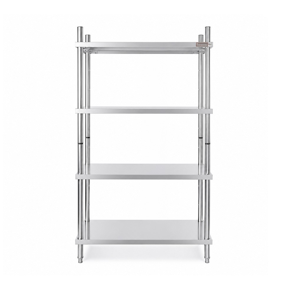 Scaffale Acciaio Inox 4 ripiani L 1300 x P 500 x H 2000 mm