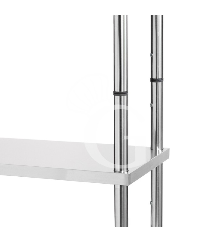 Scaffale Acciaio Inox 4 ripiani L 1400 x P 500 x H 2000 mm