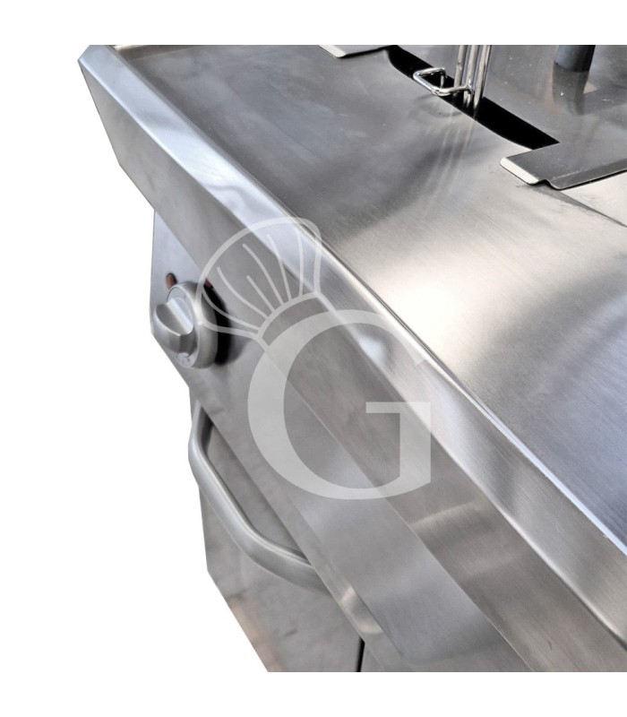 Friggitrice Industriale elettrica su armadio chiuso 2 vasche 10 LT + 10 LT 15 Kw Trifase - SECONDA SCELTA