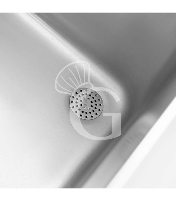 Cuocipasta a gas professionale su mobile chiuso 1 vasca 40 LT L 400 mm x P 700 mm x H 850 mm