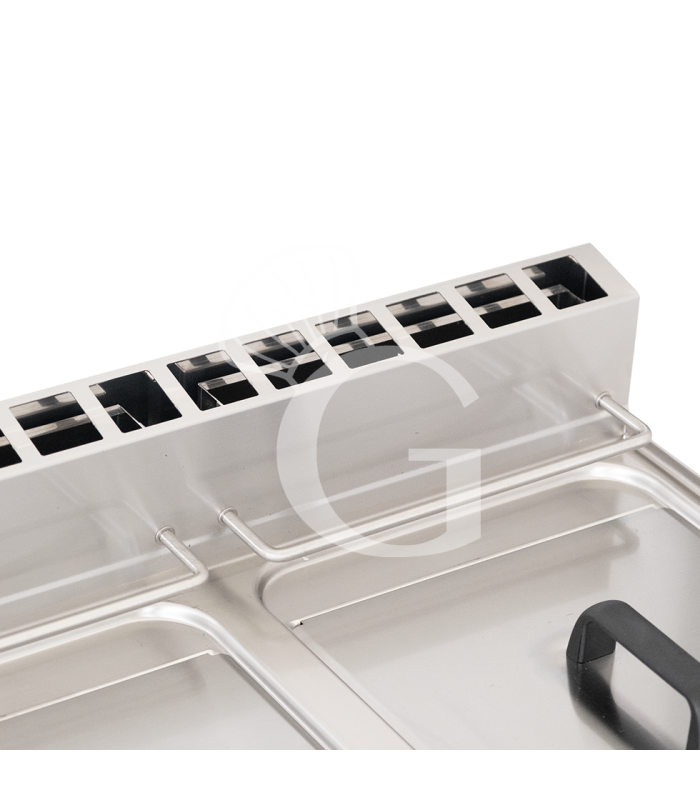 Friggitrice Professionale da banco a gas 2 vasche 8 LT + 8 LT 13600 W