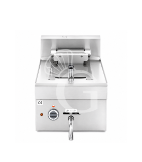 Friggitrice Industriale elettrica da banco 1 vasca 10 LT 7,5 Kw Trifase - P 650 mm