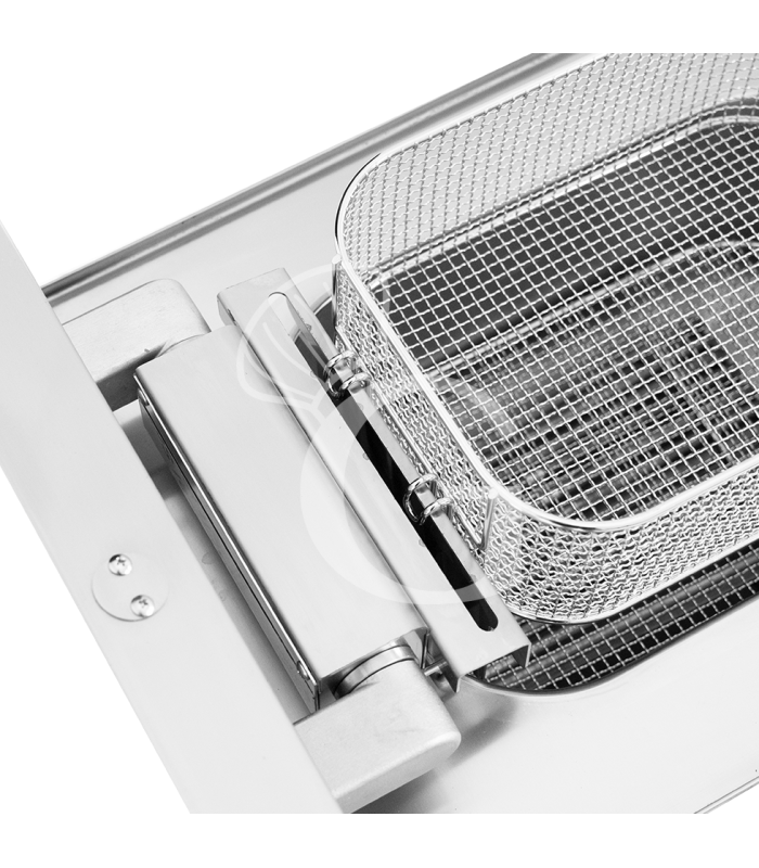 Friggitrice Industriale elettrica da banco 1 vasca 10 LT 7,5 Kw Trifase - P 650 mm
