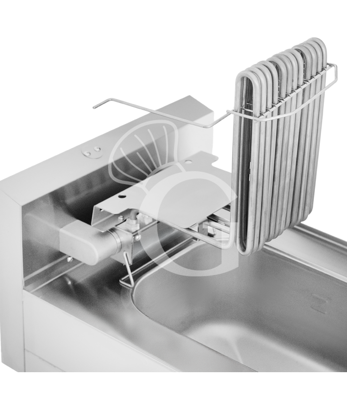 Friggitrice Industriale elettrica da banco 1 vasca 10 LT 7,5 Kw Trifase - P 650 mm