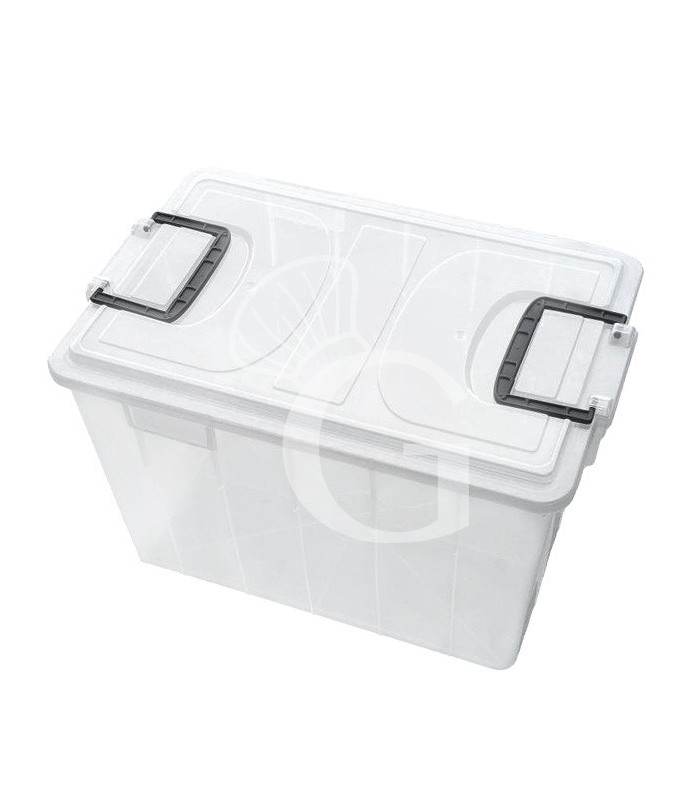 Scatola stoccaggio in polipropilene trasparente L 580 mm x P 380 mm x H 260 mm 40 LT