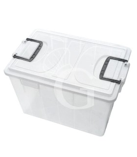 Scatola stoccaggio in polipropilene trasparente L 380 mm x P 280 mm x H 300 mm 20 LT