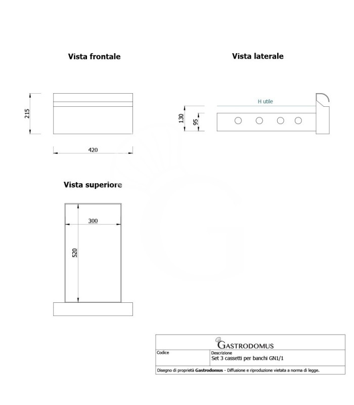 Tavolo refrigerato 6 cassetti da 1/3 a sinistra, 1 porta, lavello, rubinetto, alzatina, P 700 mm, +2°C/+8°C