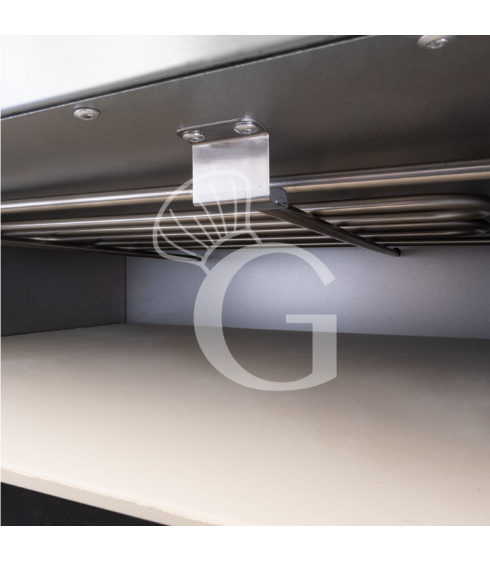 Fornetto Elettrico 2 pizze 450 mm 2 camere controllo meccanico potenza 3Kw porta vetro