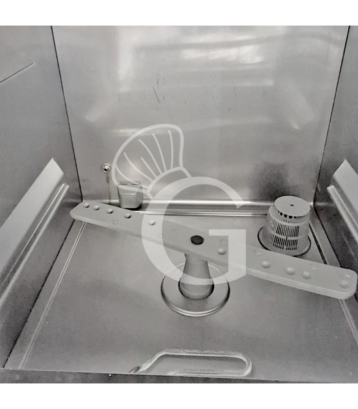 Lavastoviglie professionale 50x50 H350 elettromeccanica trifase a doppia parete, dosatori e pompa di scarico - SECONDA SCELTA