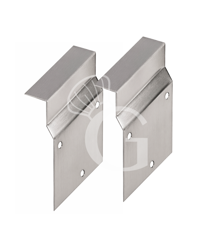 Pensile acciaio inox con porte scorrevoli, 2 ripiani, L 1900 x P 400 x H 1000 mm