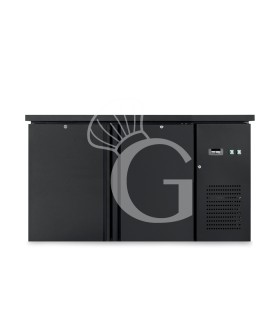 Retro banco orizzontale colore nero 2 porte battenti cieche 280 LT / +2°C/+8°C