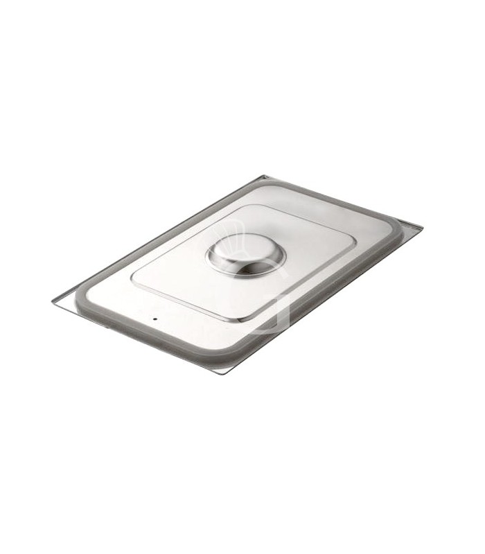 Coperchio in acciaio inox a tenuta GN1/1 L 530 x P 325 mm