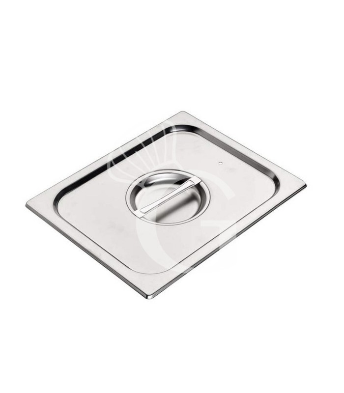 Coperchio in acciaio inox AISI 304 a tenuta GN1/2 L 325 x P 265 mm