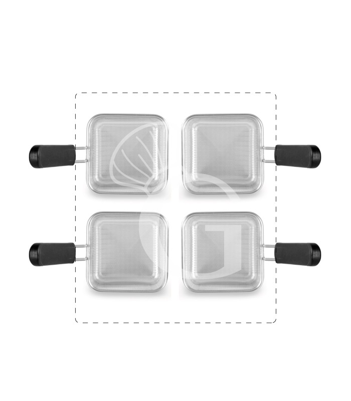 Set di cestelli cuocipasta - 4x GN1/4 - H 160mm - acciaio inox