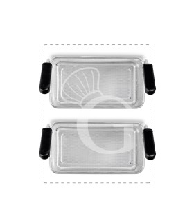 Set di cestelli cuocipasta - 2x GN1/3 H 200mm manici verticali