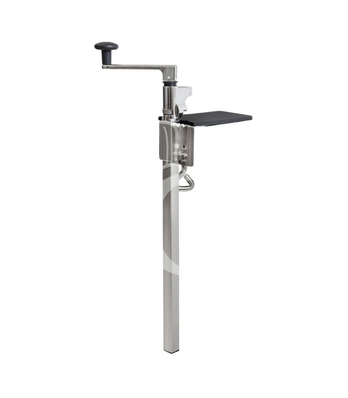 Apriscatole da banco in acciaio inox professionale - H max barattoli 400 mm