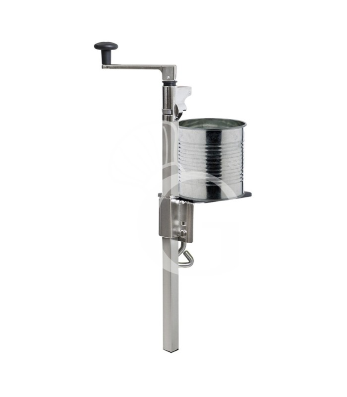 Apriscatole da banco in acciaio inox professionale - H max barattoli 400 mm