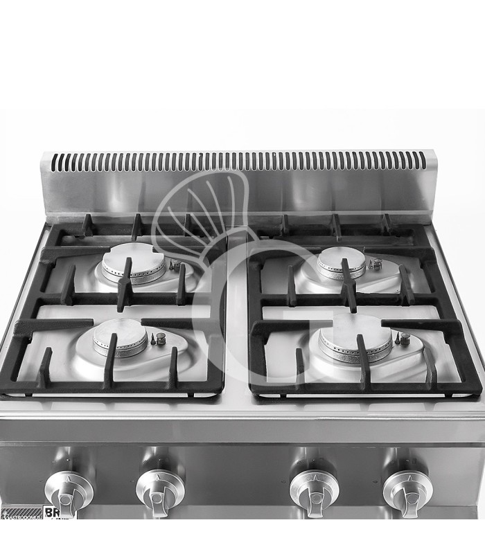 Kit Cottura Professionale per Ristorante – Forno gastronomia, Cucina a gas 4 fuochi e Friggitrice a gas 20 Litri