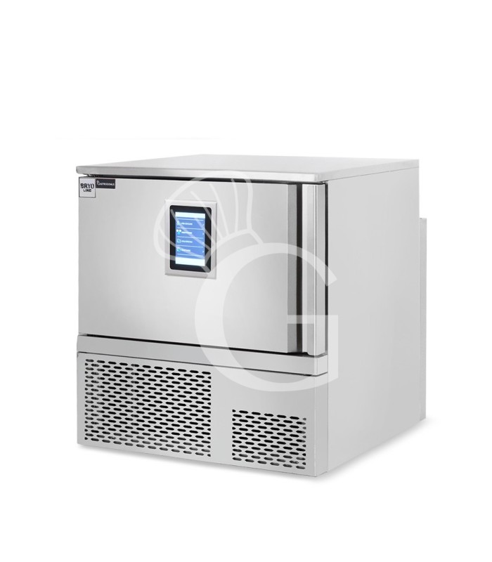 Kit Stoccaggio professionale per Ristorante – Armadio Refrigerato 650 L, Scaffale Inox 4 ripiani e Abbattitore digitale 5 Teglie