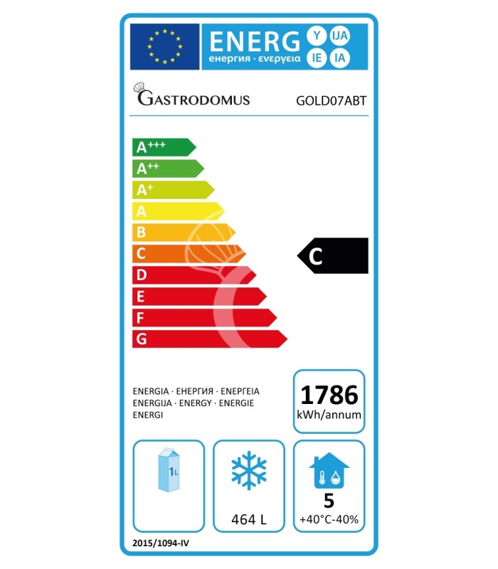 Armadio Refrigerato Ventilato -18°C/-22°C 700 LT classe energetica C