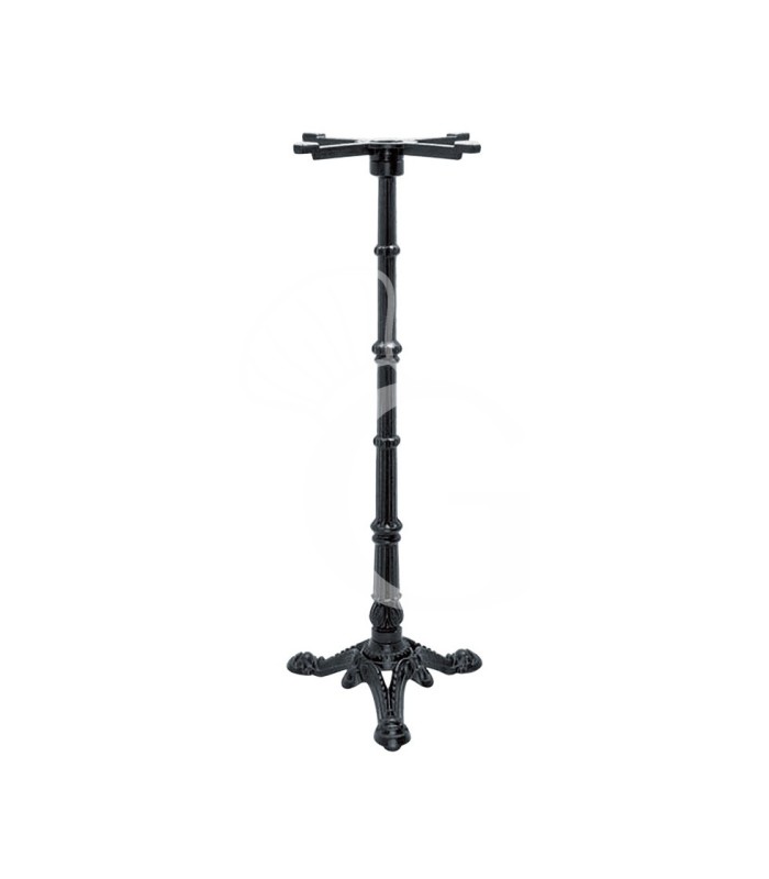 Base decorata in ghisa verniciata 3 gambe, altezza 108 cm