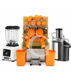 Kit Fresh Bar Professionale – Spremiagrumi Automatico + Frullatore + Centrifuga per Frutta e Verdura