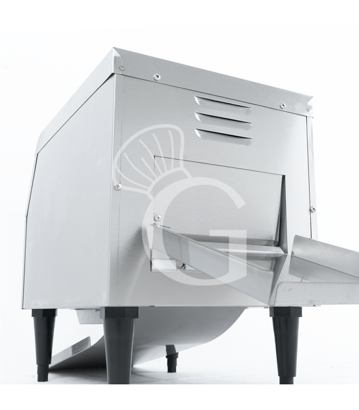 Tostapane professionale a ciclo continuo 150 pz/h – 1,5 KW con cassetto raccogli briciole