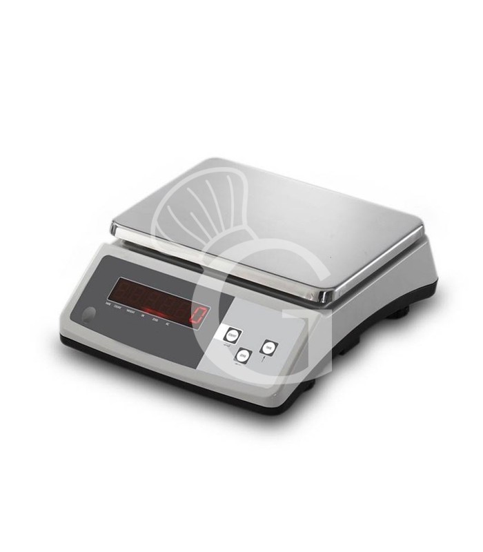 Bilancia con display LCD controllo del peso portata 30 Kg precisione 1 g L 255 mm x P 300 mm x H 110 mm
