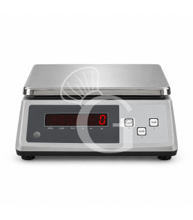 Bilancia con display LCD controllo del peso portata 30 Kg precisione 1 g L 255 mm x P 300 mm x H 110 mm