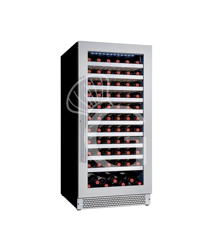 Cantina Vino Ventilata porta inox 270 LT 10 ripiani 71 bottiglie +5°C/+18°C
