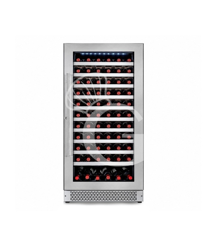 Cantina Vino Ventilata porta inox 270 LT 10 ripiani 71 bottiglie +5°C/+18°C