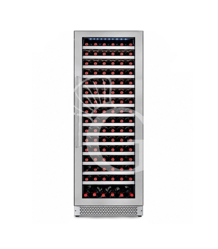 Cantina Vino Ventilata porta inox 388 LT 15 ripiani 101 bottiglie +5°C/+18°C