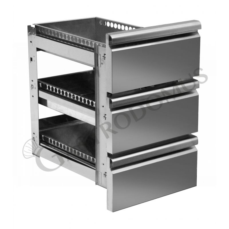 Supplemento 3 cassetti 1/3 (smontati) per tavoli serie 700 mm Supplemento 3 cassetti 1/3 (smontati) per tavoli serie 700 mm