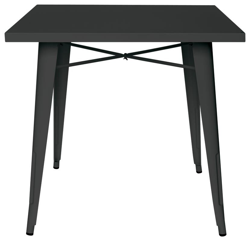 Tavolo da interno in metallo verniciato L 800 mm, colore nero