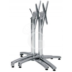 Base pieghevole altezza 72cm in alluminio doppia