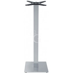 Base doppia in acciaio satinato altezza 108 cm