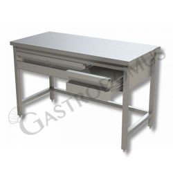 Tavolo Prof. 600 con 2 cassetti.