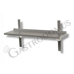 Ripiano in acciaio inox singolo, L 600 mm x P 400 mm x H 650 mm