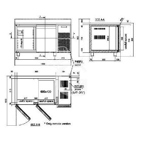 Tavolo Refrigerato 2 porte alzatina Prof. 800 mm 0°C/+10°C classe energetica A Tavolo Refrigerato 2 porte alzatina Prof. 800 mm 0°C/+10°C classe energetica A