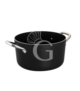 Casseruola alta in alluminio antiaderente fondo induzione diametro 280 mm x H 160 mm