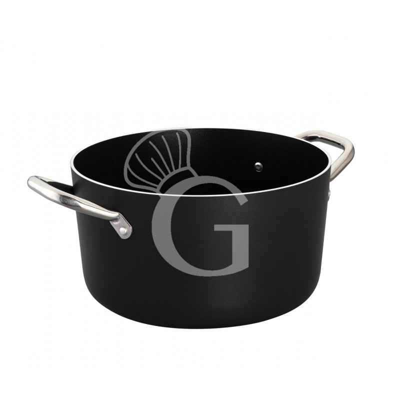 Casseruola alta in alluminio antiaderente fondo induzione diametro 280 mm x H 160 mm