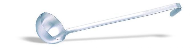 Mestolo unipezzo diametro 160 mm e manico L 450 mm