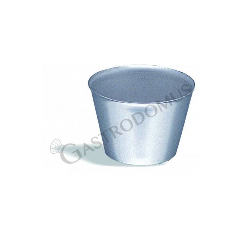 Stampo per flan in acciaio inox diametro 80 mm x H 55 mm Stampo per flan in acciaio inox diametro 80 mm x H 55 mm